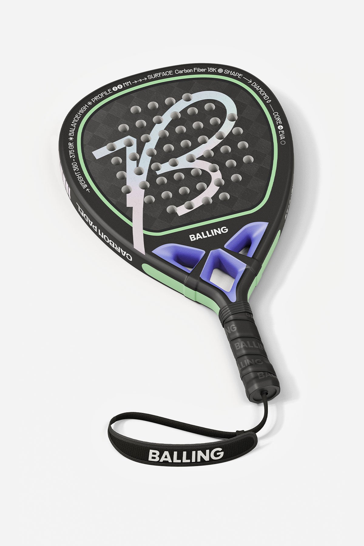 Mosaic Diamond 18K Padel Racket | Balling Hockey